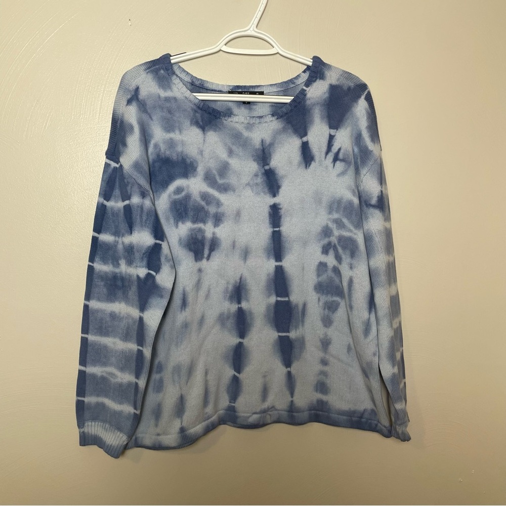 Tie Dye Long Sleeve Blue Top Size Small